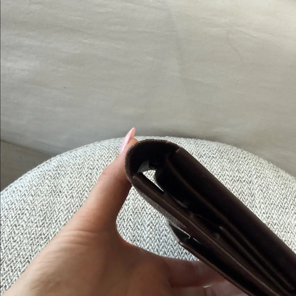Louis Vuitton Brown Damier Ebene tri fold Wallet